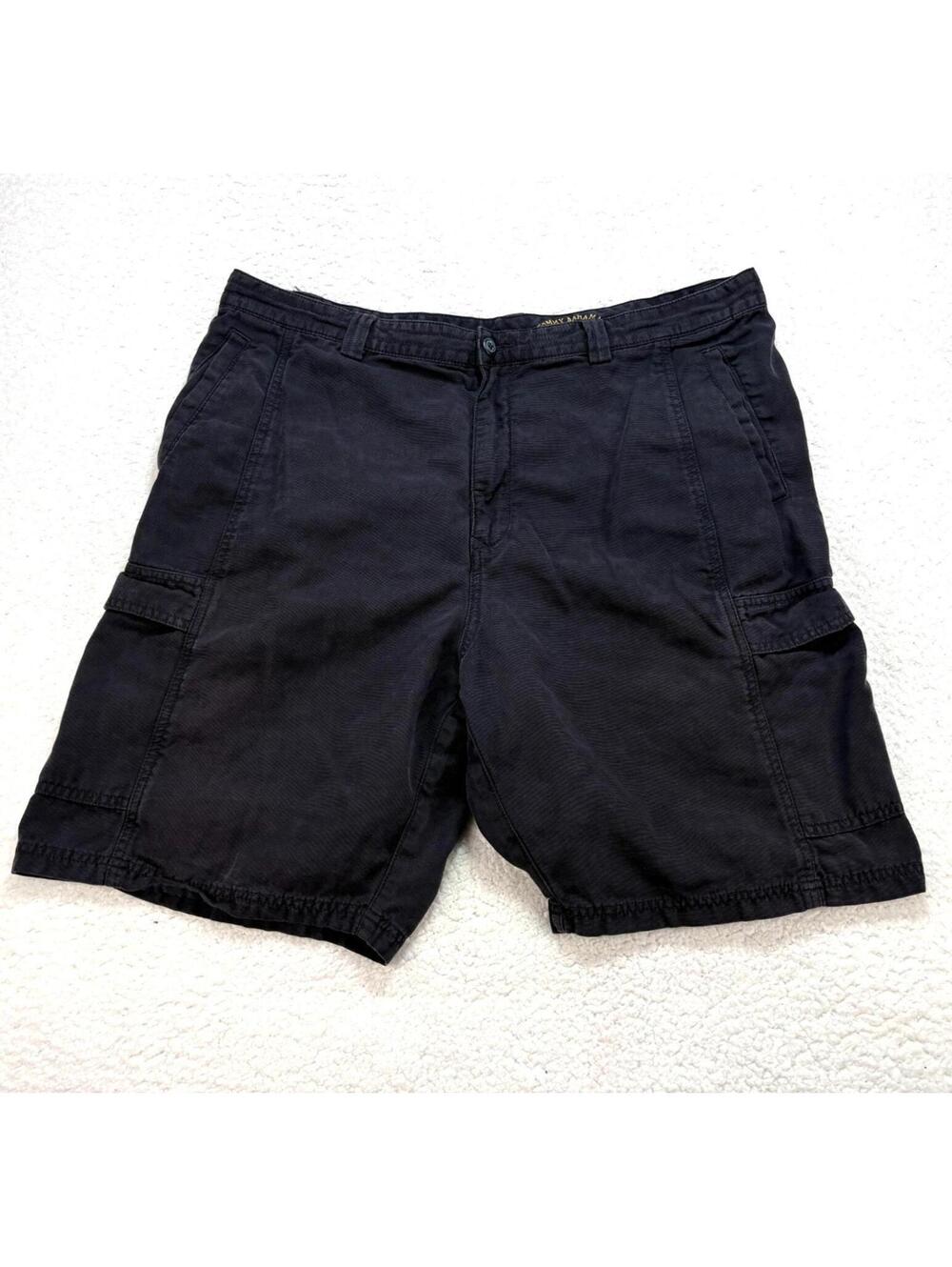 Tommy Bahama Relax Cargo Shorts Mens Size 40 Black Multi Pocket Casual